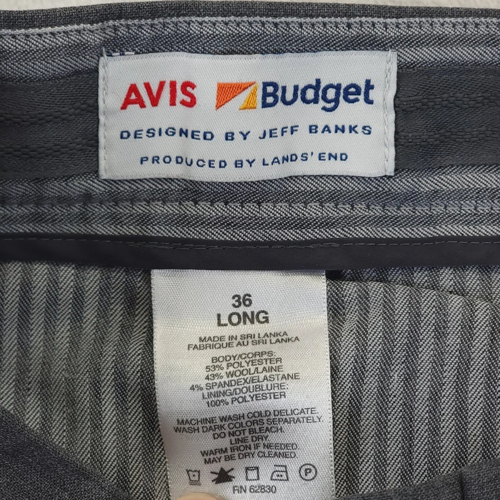 AVIS Budget Dress Pants Size 36 Long Mens Jeff Banks Lands End